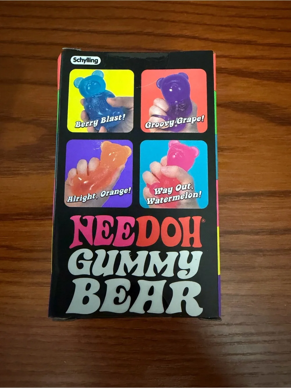 NeeDoh Gummy Bear - ORANGE Squishy Sensory Toy NEW